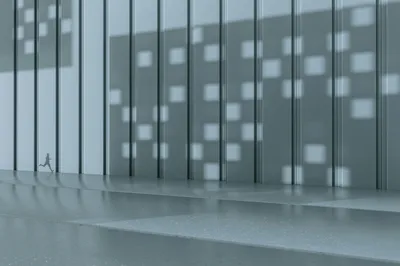 现代建筑光影 建筑 现代风格 灰色调 8K