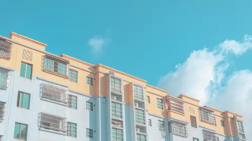 现代公寓建筑 城市 现代 蓝天 4K