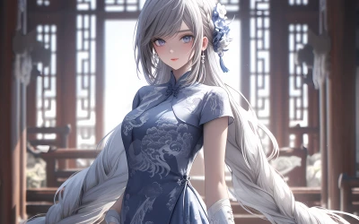 古典风女性角色 古风 角色设计 传统服饰 4K