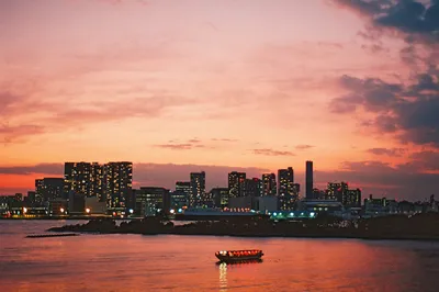 城市黄昏 城市 黄昏 建筑 2K