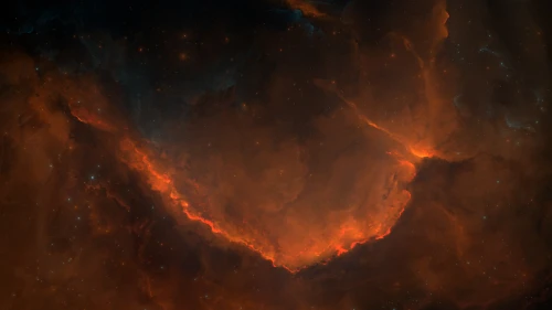 燃烧的宇宙星云 宇宙 星云 抽象 4K