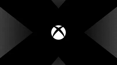 Xbox标志动画 品牌标志 动态效果 黑白风格 4K