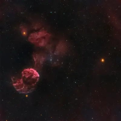 红色星云宇宙 星云 宇宙 红色 2K