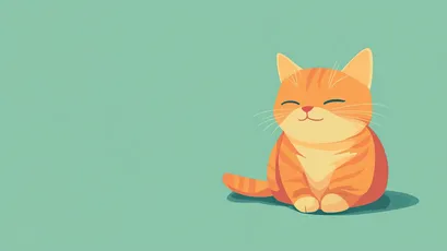 小橘猫 场景:室内 风格:插画 颜色:橙色 4K