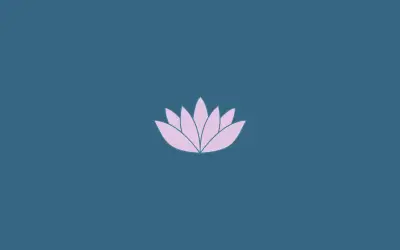 莲花图标 莲花 图标 蓝色背景 2K