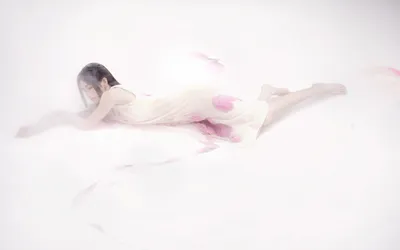 梦幻少女 梦幻 少女 白色背景 4K