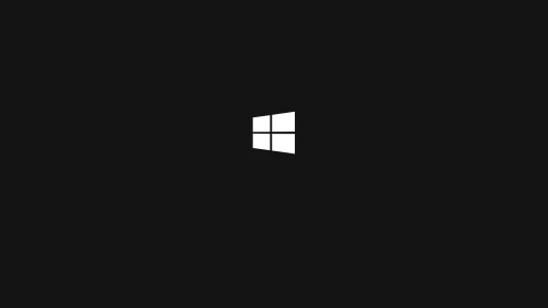Windows启动界 操作系统 启动画面 白色图标 4K