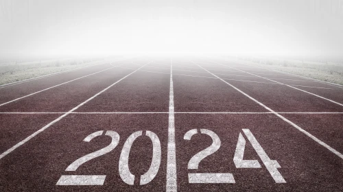 2024跑道新起点 跑道 2024 新年 4K