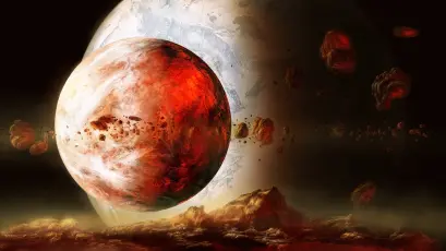 宇宙奇观 科幻 太空 红色星球 8K