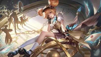 机械少女幻想 科幻 奇幻 金色 4K